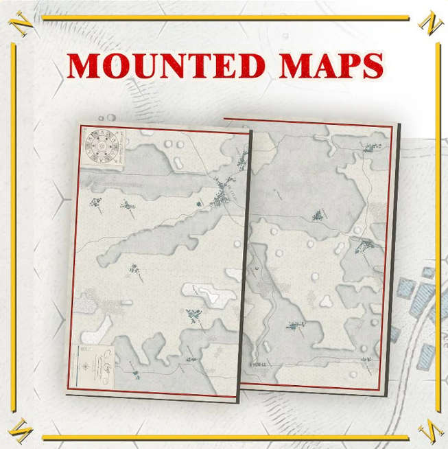 Battles of Napoleon I Eylau 1807 Mounted Maps (Maps)