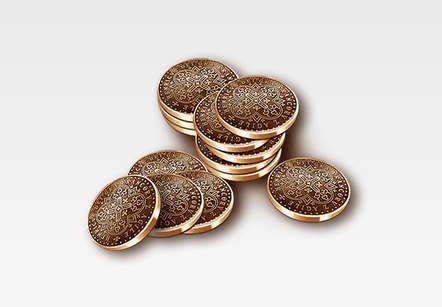Destinies Medieval Metal Coins (28) (Coins)
