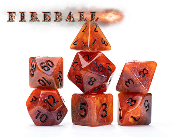 Aether Dice Fireball (Dice Sets & Games)