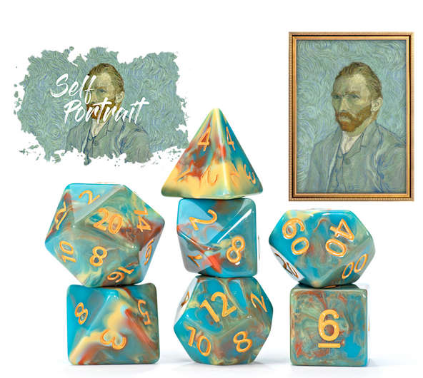 Van Gogh Dice Self Portrait (Dice Sets & Games)