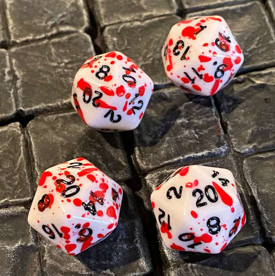 Bloody D20 Set (4) (RPGs)
