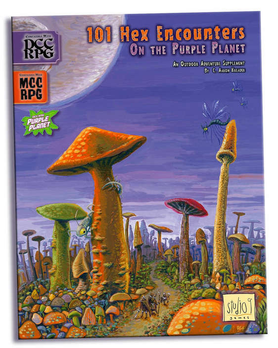 DCC/MCC Purple Planet Adventure 101 Hex Encounters (RPGs)