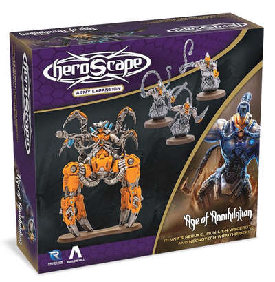 HeroScape Revnas Rebuke Iron Lich Viscerot & Necrotech Wraithriders (Board Games)