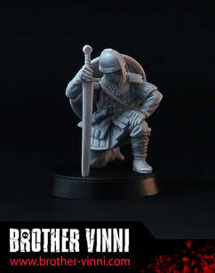 28mm Resting Knight (Miniatures)