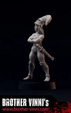 28mm Female Greek Hoplite Commander BRV-gr-09 (Miniatures)