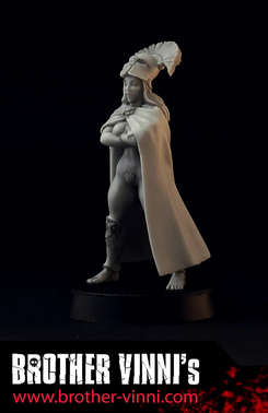 28mm Female Greek Hoplite Commander BRV-gr-10 (Miniatures)