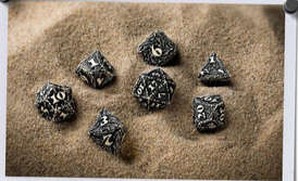 Dracopolis Dice Set The Scandinavian Blackfang (7) (Dice Sets & Games)