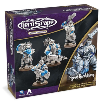 HeroScape Rising Tide Knight Primus Adelbern & Ordo Borealis Army (Board Games)