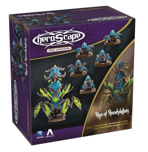 HeroScape Rising Tide Queen Maladrix & Festering Honor Guard Army Expansion (Board Games)