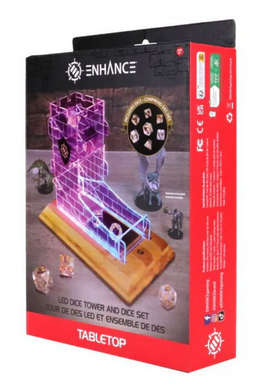 LED Dice Tower & Dice Set (Dice Sets & Games)