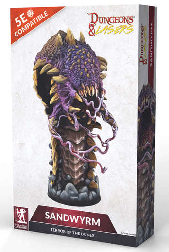 Dungeons & Lasers Sandwyrm Terror Of The Dunes (Miniatures)