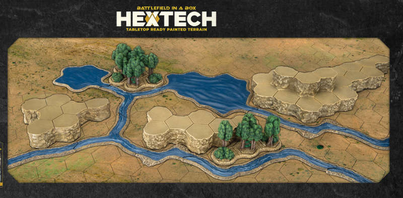 HexTech Rivers and Lakes (22) (Board Games)