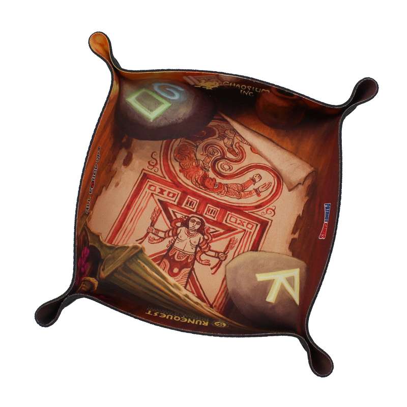 Scroll Runequest Square Folding Dice Tray (Dice Sets & Games)