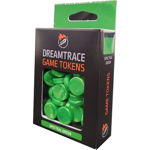 DreamTrace Gaming Tokens Spectral Green (Board Games)
