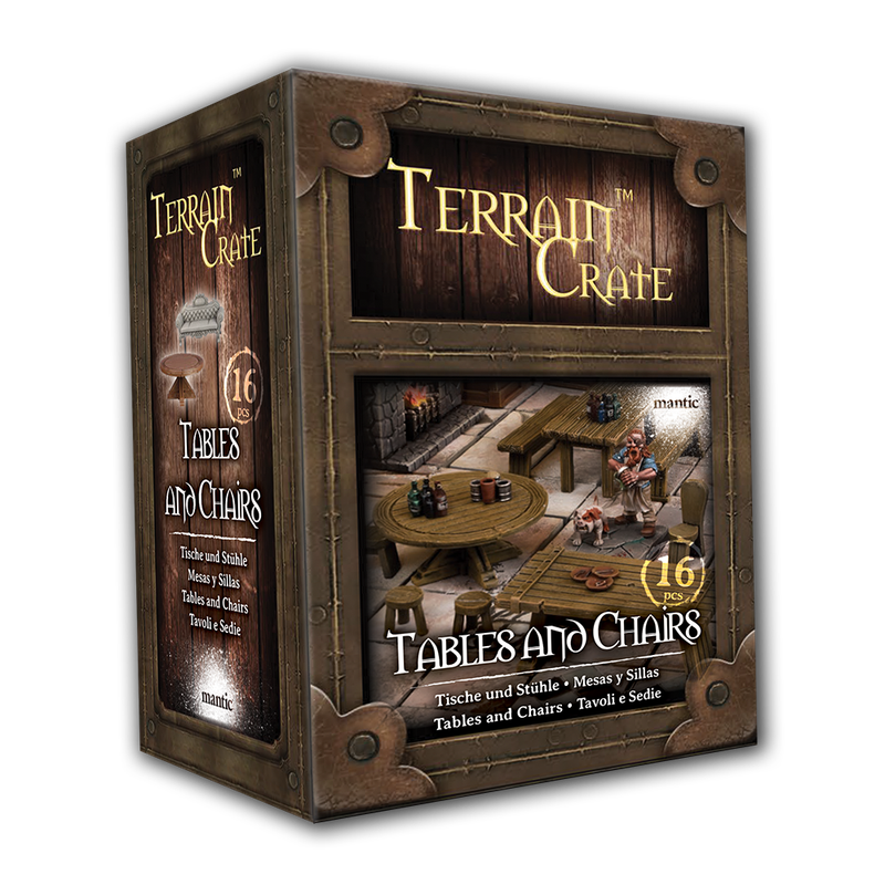 TerrainCrate Tables and chairs (Miniatures)