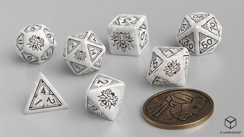 The Witcher Dice Set Geralt The White Wolf (Dice Sets & Games)