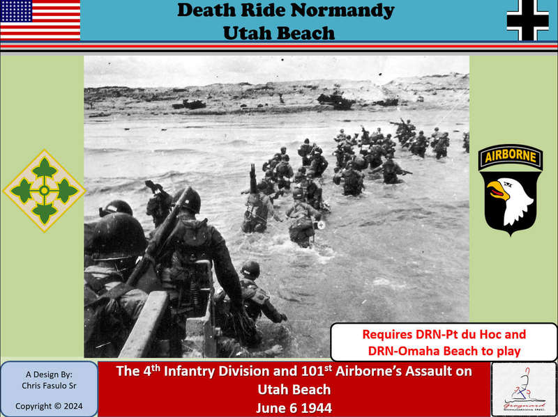Death Ride Normandy Utah Beach (NO DMG CLAIMS) (Board Games)