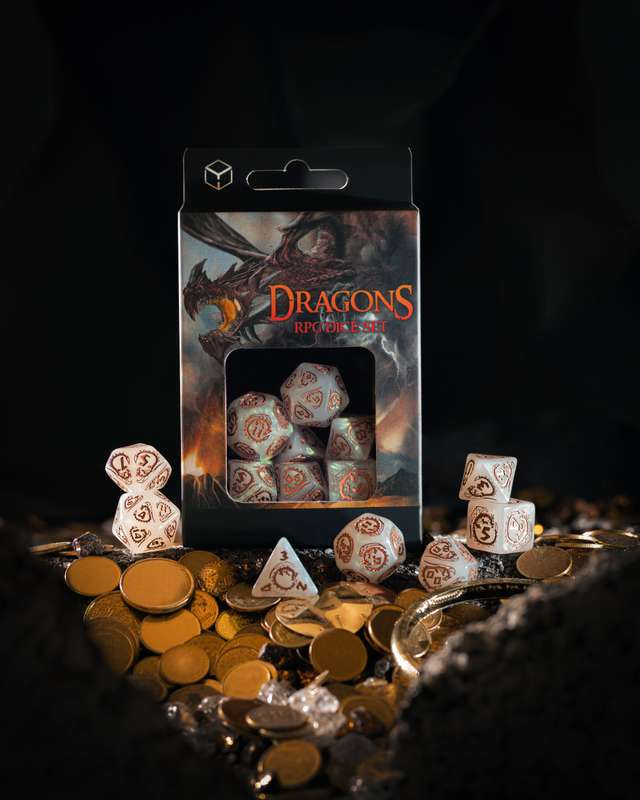 Dragons Dice Set: Quartz (SDRA09) (Dice Sets & Games)