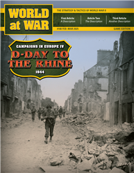 World at War 100 D-Day to the Rhine (Board Games)