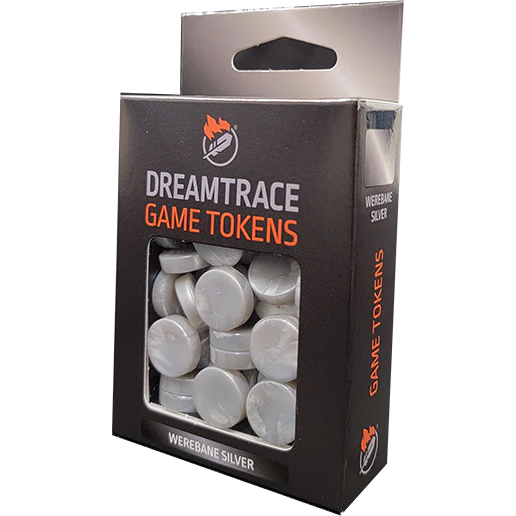 DreamTrace Gaming Tokens Werebane Silver (Board Games)
