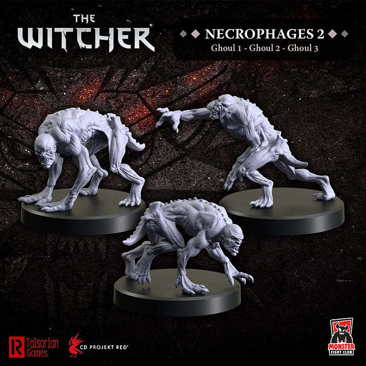 Witcher RPG Necrophages 2 Ghouls (3) (Miniatures)