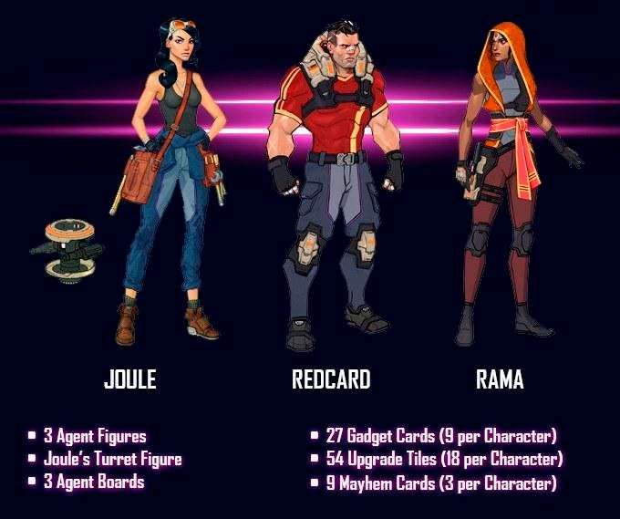 Agents of Mayhem Pride of Babylon Bombshells Team (Board Games)