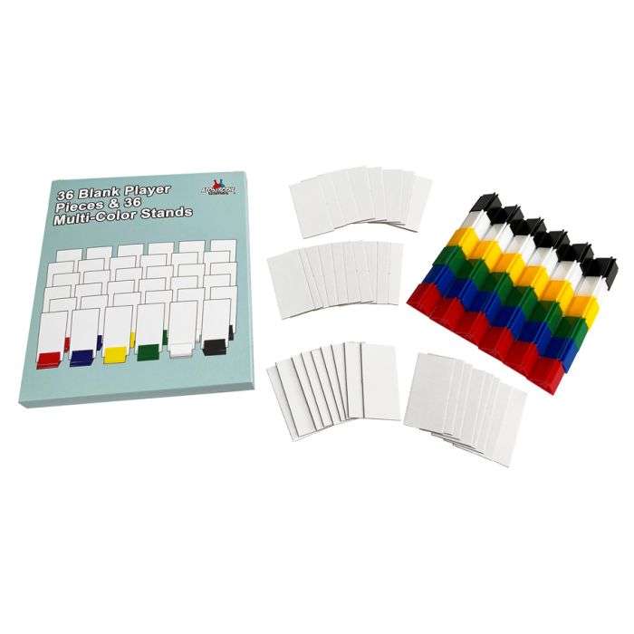 Blank Player Pieces & Stands (Board & Card Game Accessories)