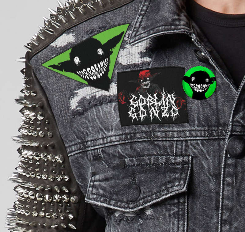 Mörk Borg RPG Goblin Gonzo Badges, Patches & Sticker Value Pack (RPGs)