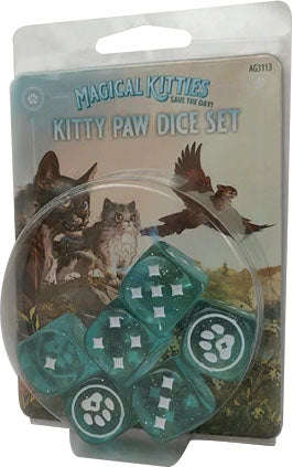 Magical Kitties Save the Day Kitty d6 20mm Kitty Paw Dice Set (6) (Board Games)