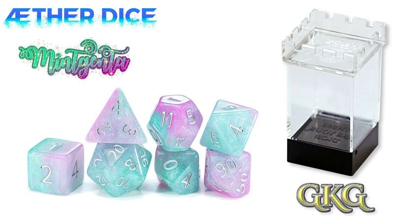 Aether Dice Mintgenta (Dice Sets & Games)