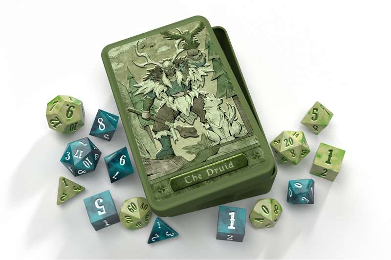 Class-Specific Dice Set Druid (Pathfinder and 5E) (Dice Sets & Games)