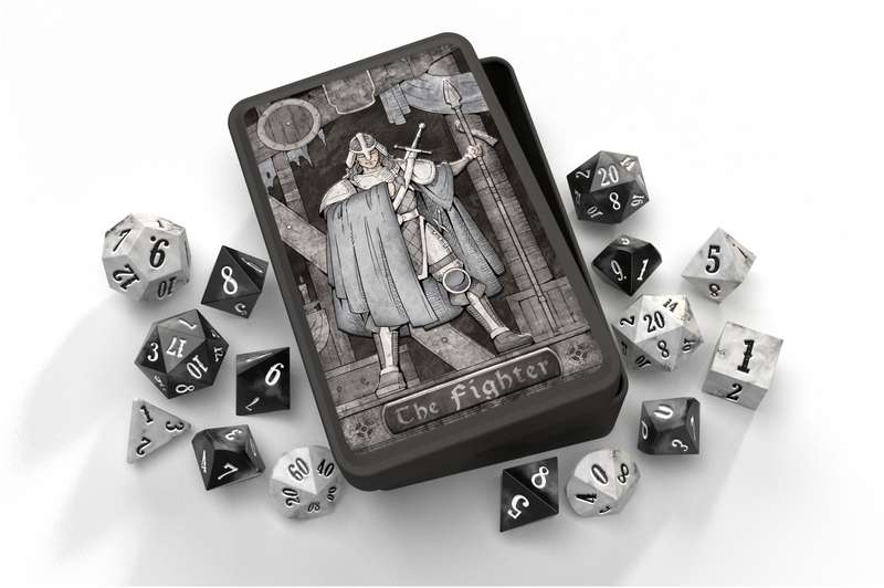 Class-Specific Dice Set Fighter (Pathfinder and 5E) (Dice Sets & Games)