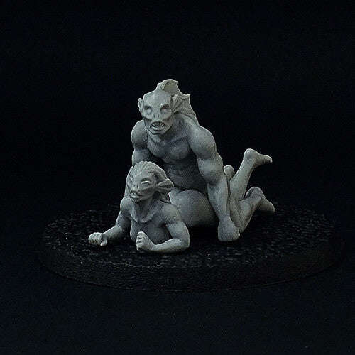28mm Abyssal Couple BRV-fa-07 (Miniatures)