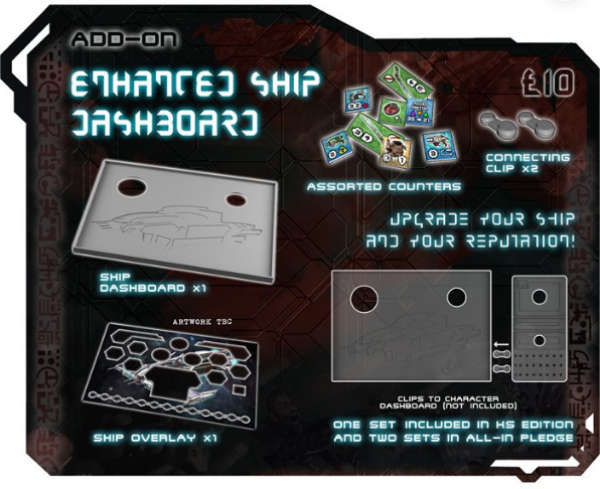 Core Space Enhanced Ship Dashboard (Board & Card Game Accessories)