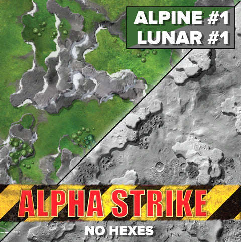 BattleTech Neoprene BattleMat Alpha Strike Alpine/Lunar (RPGs)