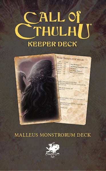 Call of Cthulhu Malleus Monstrorum Keeper Deck (RPGs)