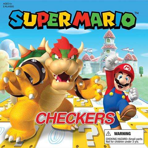 Checkers Super Mario vs Bowser (Board Games)