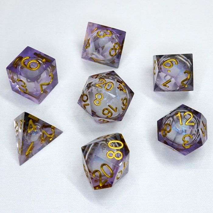 Dice Cube Liquid Core Molten Cauldron (7) (Dice Sets & Games)