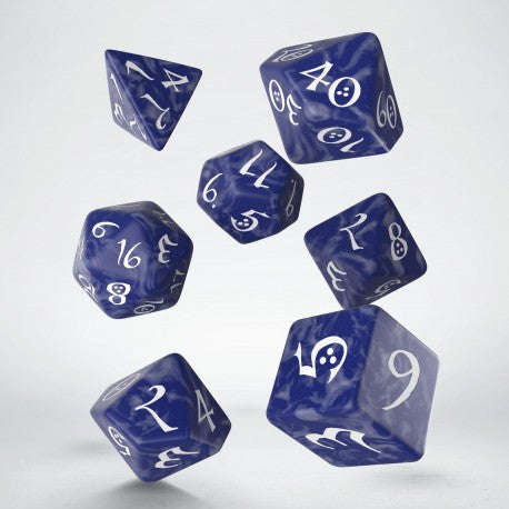 Classic RPG Cobalt & white Dice Set (7) (SCLE12) (Dice Sets & Games)