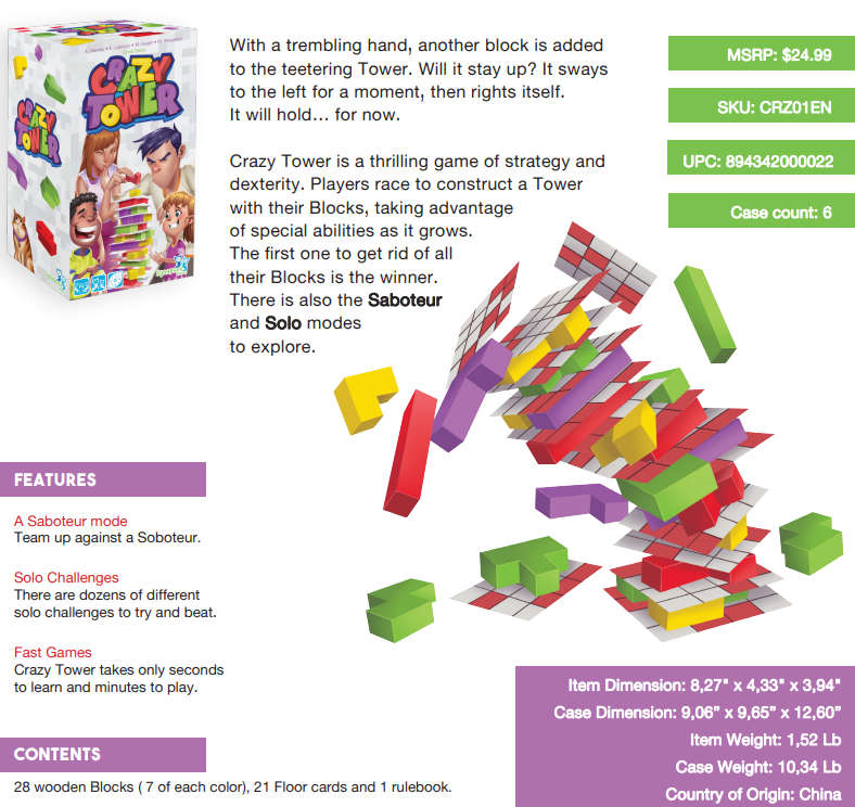 Crazy Tower XXL (Board Games)
