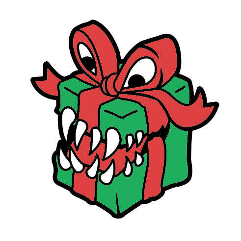 Mimic Present Enamel Pin Xmas (Board & Card Game Accessories)