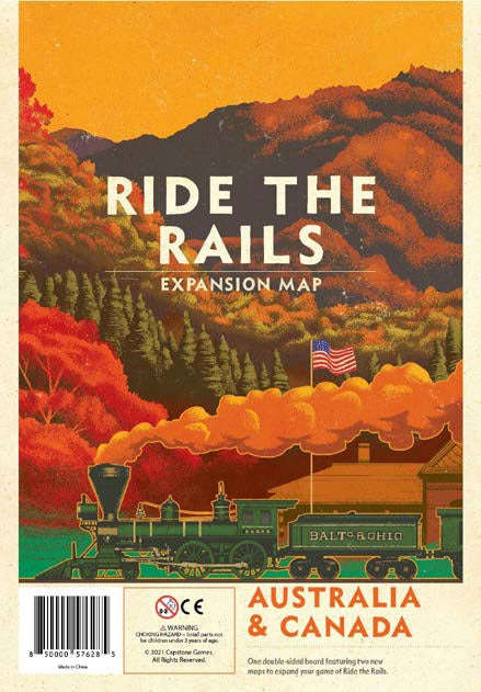 Iron Rail 2 Ride the Rails Australia & Canada Map (Maps)