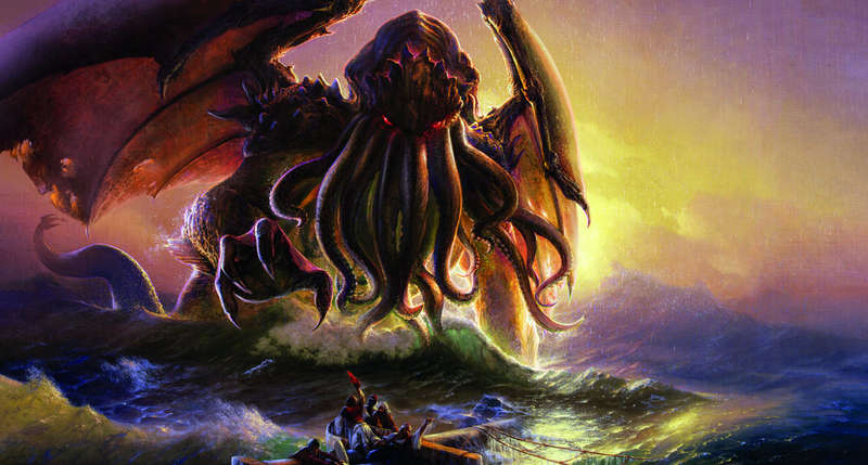 Cthulhu and the Ninth Wave 160x85cm Board Gaming Mat (Gaming Mats)