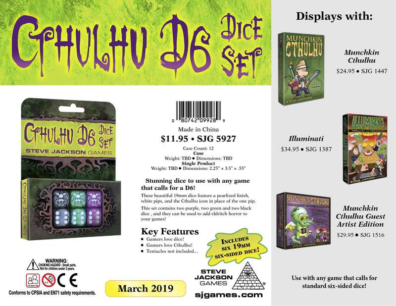 Cthulhu D6 Dice Set 2022 Edition (Dice Sets & Games)