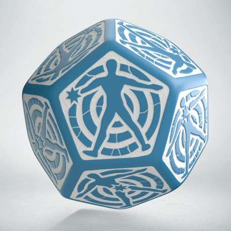D12 Blue & white Hit Location die (12HIT06) (Dice Sets & Games)