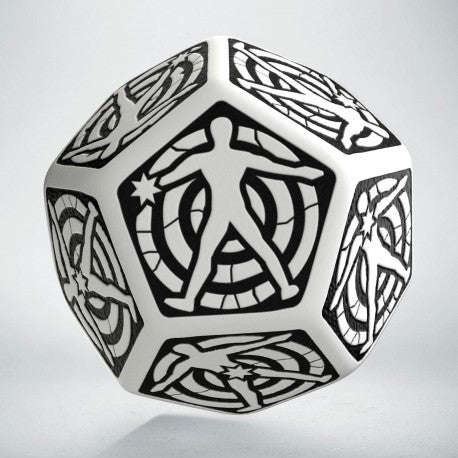 D12 White & black Hit Location die (12HIT01) (Dice Sets & Games)