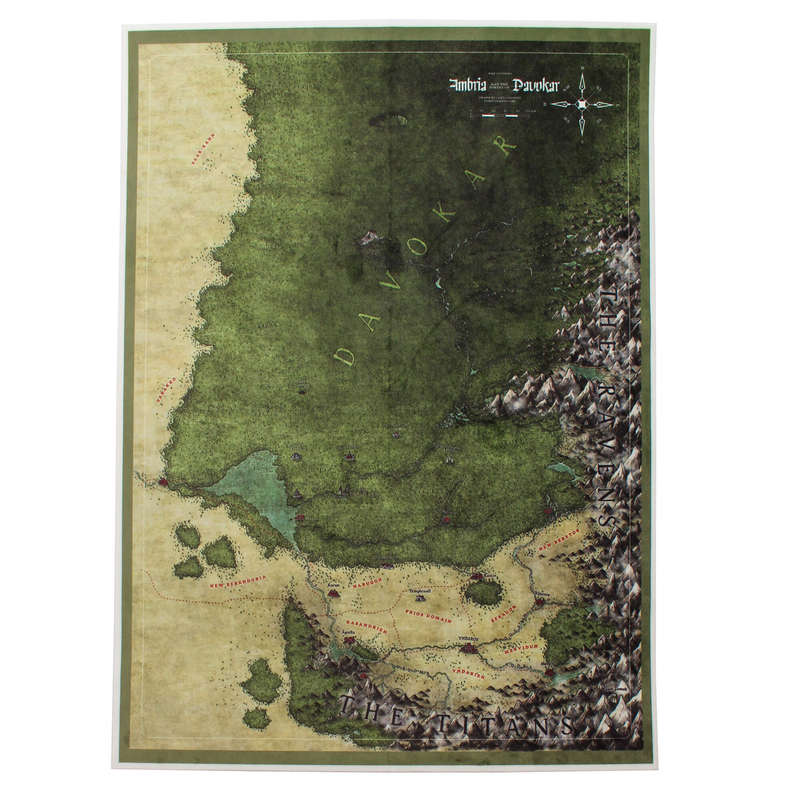Symbaroum Davokar Velvet A3 Map (Maps)
