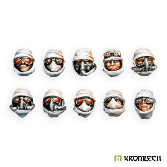 Desert Raiders Guard Heads (10) (Miniatures)