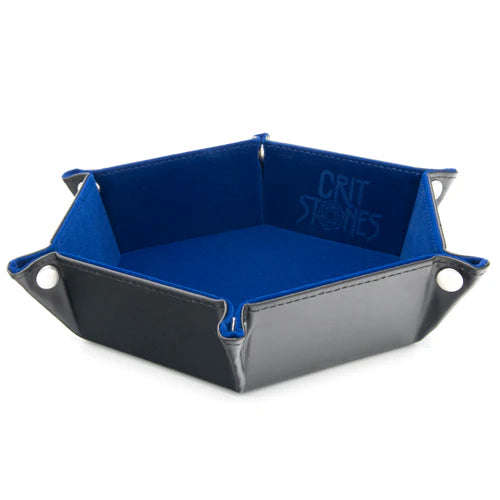CritStones Foldable Dice Tray Blue (Dice Sets & Games)
