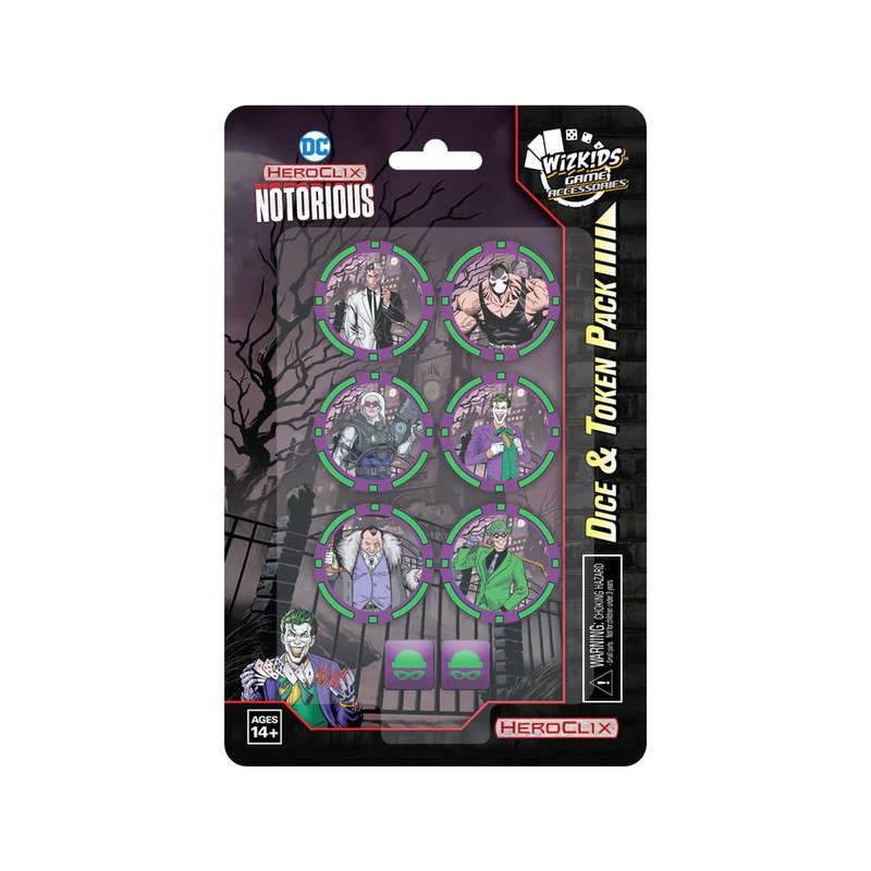 DC HeroClix Notorious Dice & Token Pack (Dice Sets & Games)